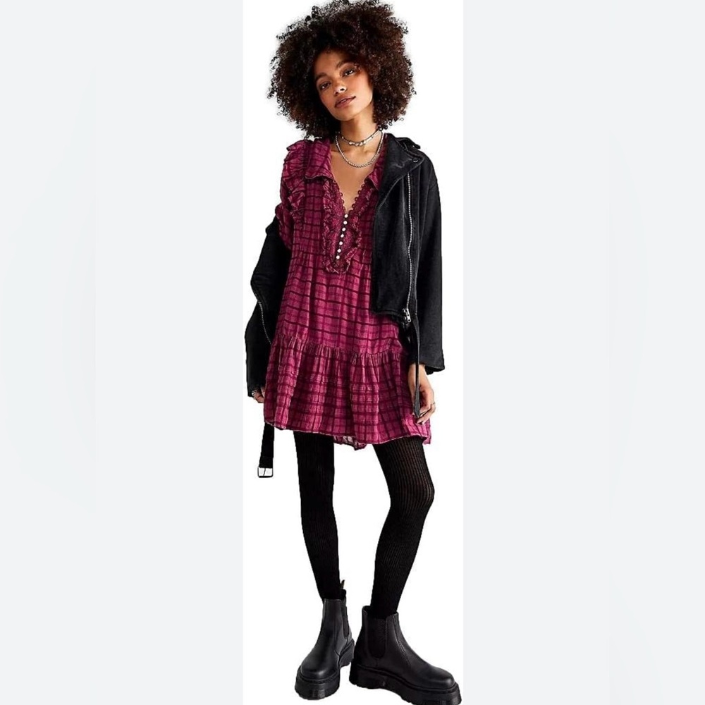 Free People Elora Mini Dress, Juneberry
